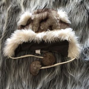 Fuzzy small eared Hat